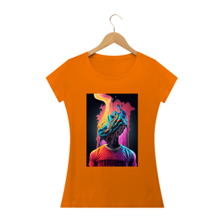Nome do produto Camiseta Baby Long Nem Bateu Alucinógena Colection