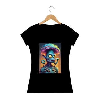 Camiseta Baby Long Cogumelolelos Alucinógena Colection