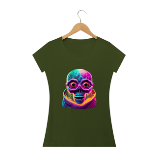 Nome do produto Camiseta Baby Long Caveira Alienígena Alucinógena Colection