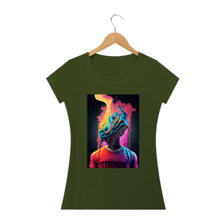 Nome do produto Camiseta Baby Long Nem Bateu Alucinógena Colection