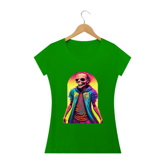 Nome do produto Camiseta Baby Long Caveira Portal Alucinógena Colection