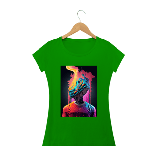Nome do produto Camiseta Baby Long Nem Bateu Alucinógena Colection