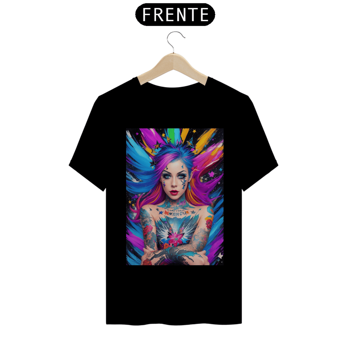 Nome do produto: camiseta personalizada estampa colorida