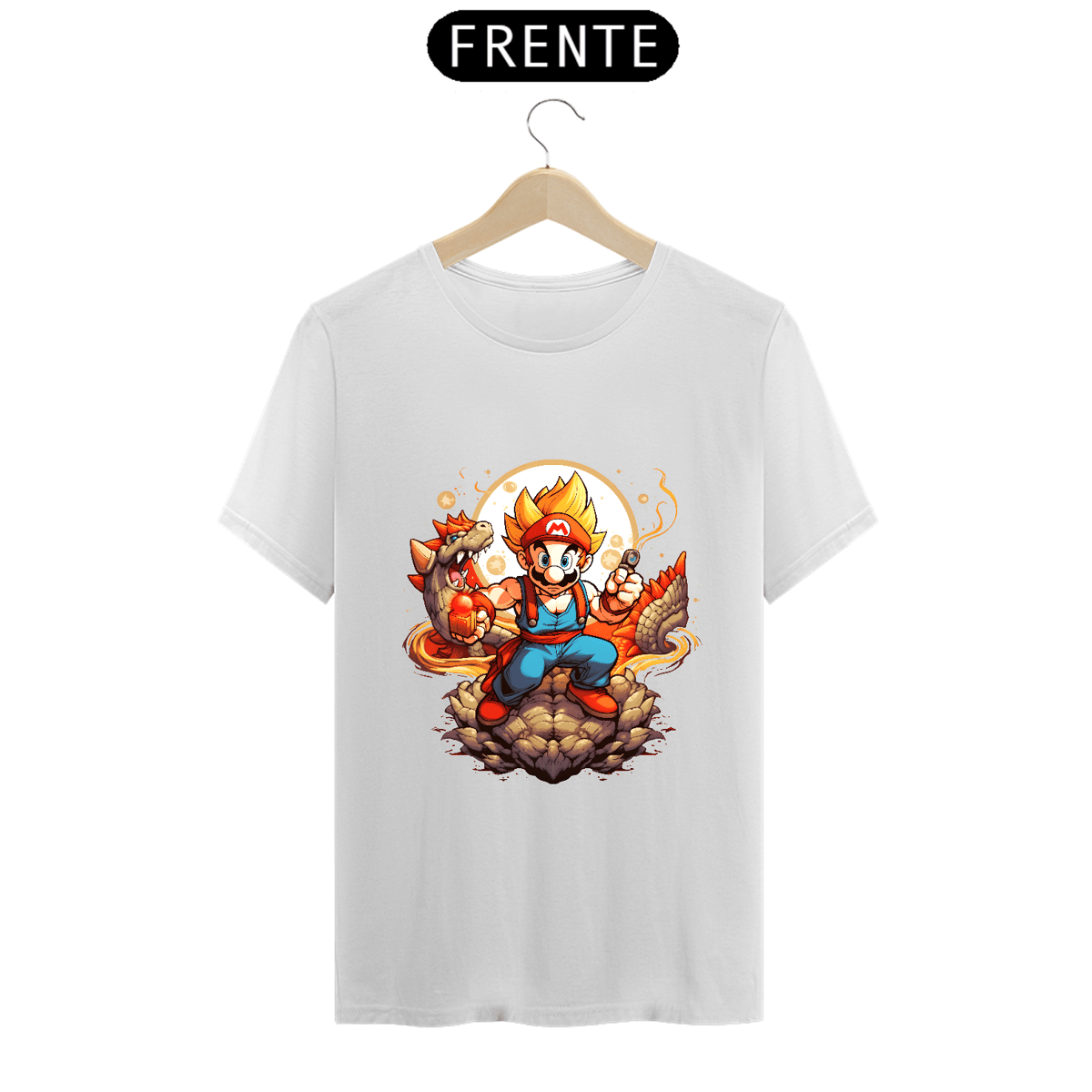 Nome do produto: Camiseta - Mário Super Saiyajin