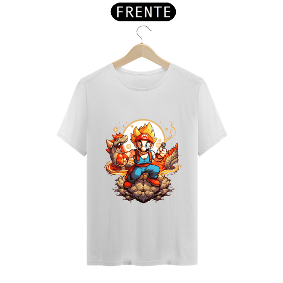 Camiseta - Mário Super Saiyajin