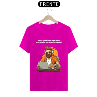 Nome do produto Camiseta - Nunca subestime o poder de um programador