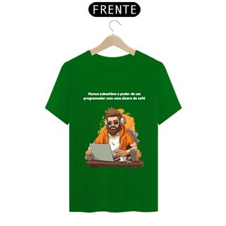 Nome do produto Camiseta - Nunca subestime o poder de um programador