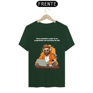 Nome do produto Camiseta - Nunca subestime o poder de um programador