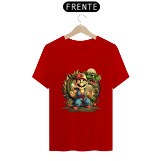 Nome do produto Camiseta - Super Mário + Shenlong