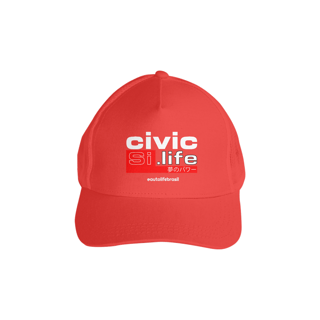 Nome do produto Boné Civic Si Life - Preto,  Vermelho, Rosa