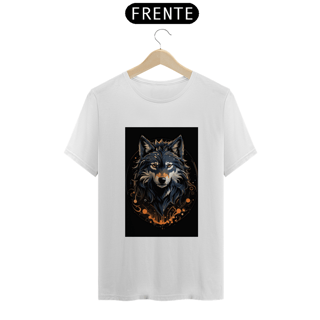 Nome do produto T-shirt com estampa de lobo criado por IA