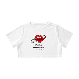 Nome do produto Cropped - Frases