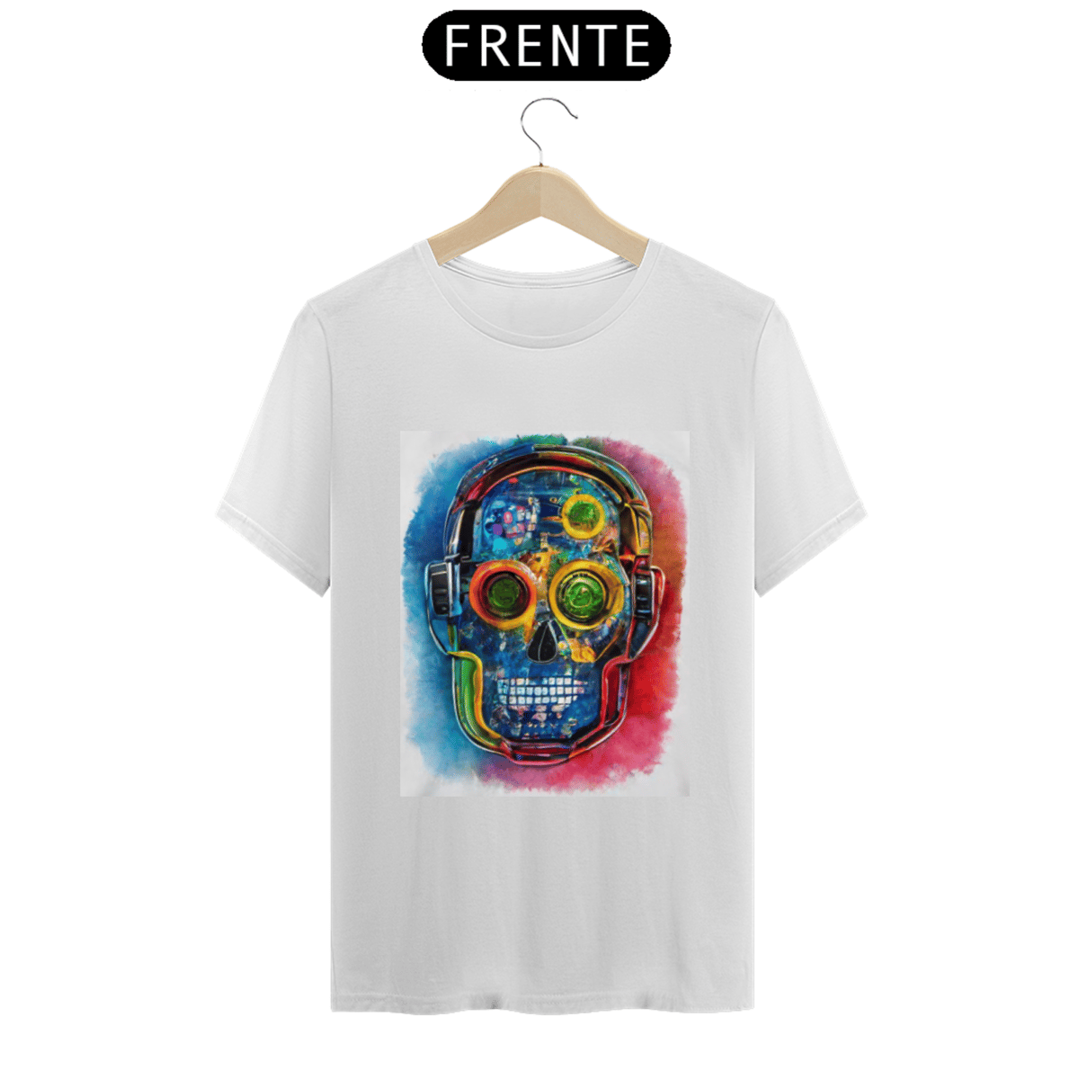 Nome do produto: AI Futuristic Colored Skull