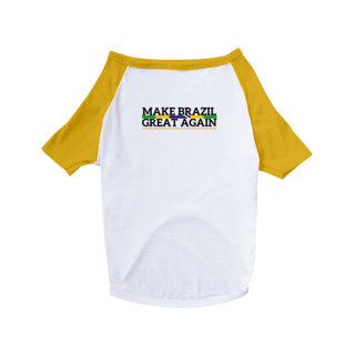 Nome do produtoCamiseta Pet Dog Make Brazil Great Again
