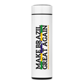 Nome do produtoGarrafa Térmica Make Brazil Great Again Branca