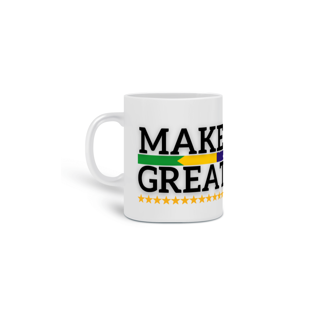 Nome do produto: Caneca Make Brazil Great Again Branca