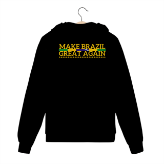 Nome do produtoMoletom Zíper Make Brazil Great Again Preto