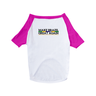 Nome do produtoCamiseta Pet Dog Make Brazil Great Again