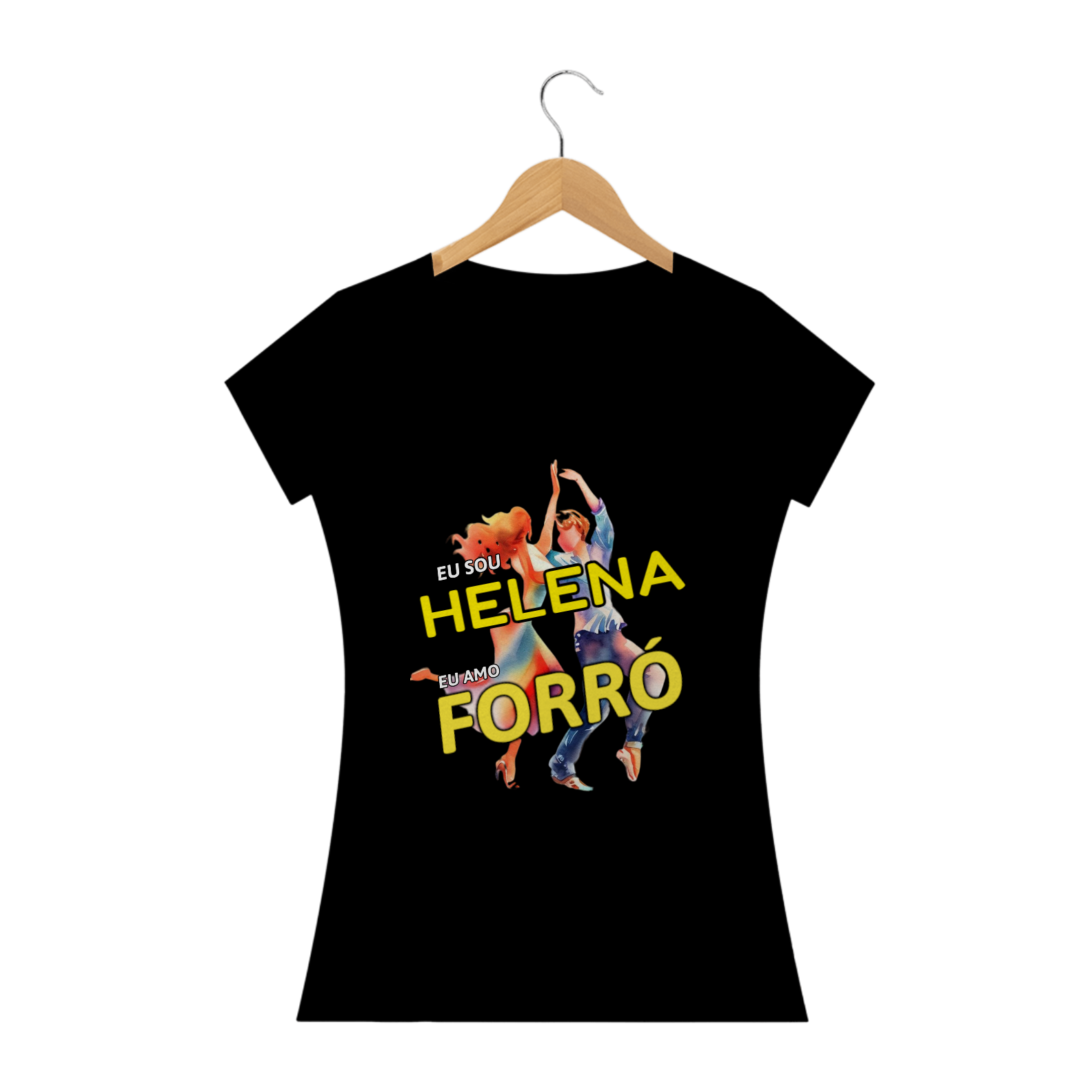 Camisa Baby Long ''Eu sou Helena, eu amo FORRÓ''