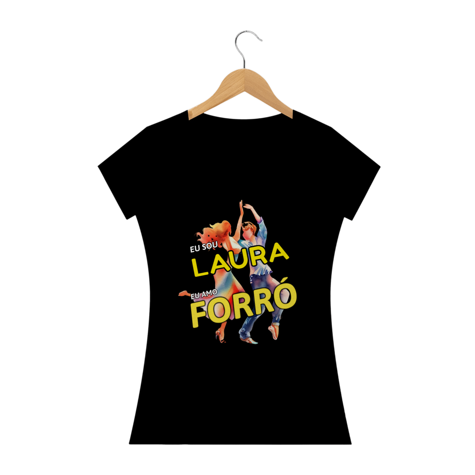 Camisa Baby Long ''Eu sou Laura, eu amo FORRÓ''