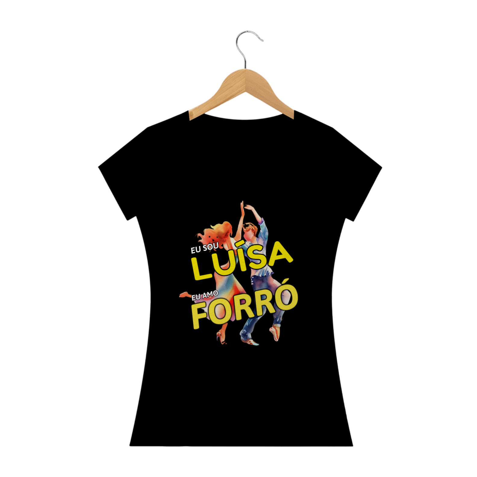 Camisa Baby Long ''Eu sou Luísa, eu amo FORRÓ''