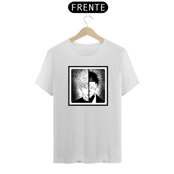 Camiseta Branca Satoru Gojo e Sukuna | Jujutsu Kaisen