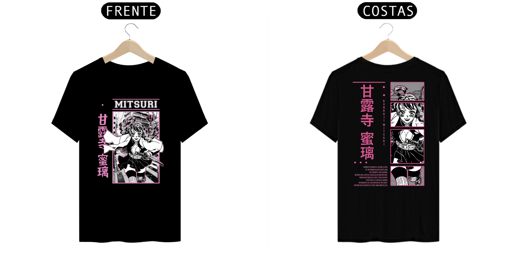 Camisa Mitsuri Kanroji - Kimetsu no Yaiba 