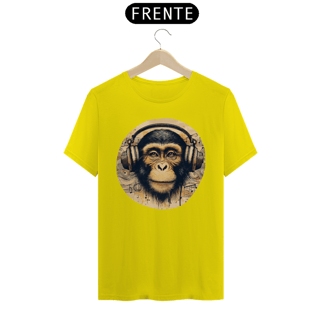 Nome do produto Camiseta - Macaco com fones (01)