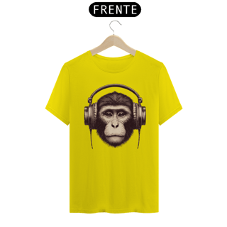 Nome do produto Camiseta - Macaco com fones (02)