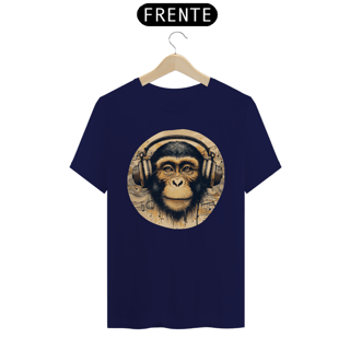 Nome do produto Camiseta - Macaco com fones (01)
