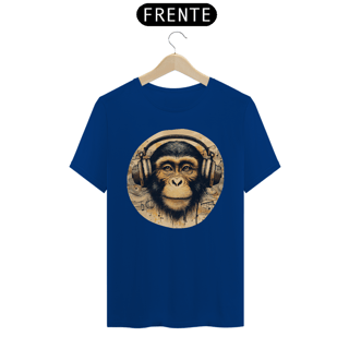 Nome do produto Camiseta - Macaco com fones (01)