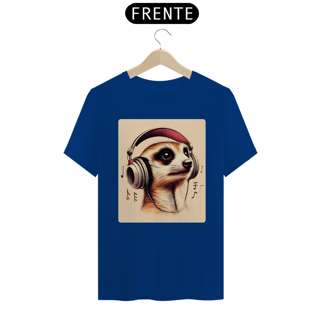 Nome do produto Camiseta - Suricato com fones (02)