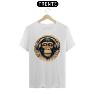 Nome do produto Camiseta - Macaco com fones (01)