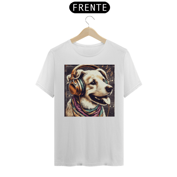 Camiseta - cachorro com fones (01)
