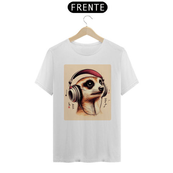 Camiseta - Suricato com fones (02)