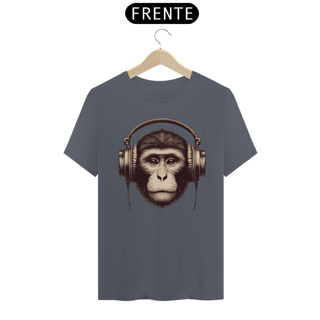 Nome do produto Camiseta - Macaco com fones (02)