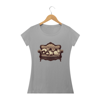 Nome do produto Camiseta - Gatos dormindo no sofá (01)
