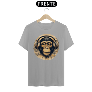 Nome do produto Camiseta - Macaco com fones (01)