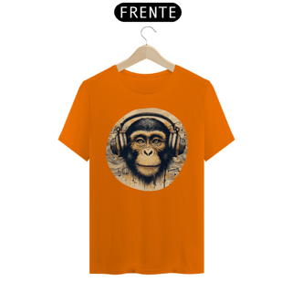 Nome do produto Camiseta - Macaco com fones (01)
