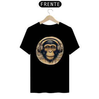 Nome do produto Camiseta - Macaco com fones (01)