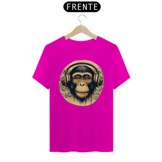 Nome do produto Camiseta - Macaco com fones (01)