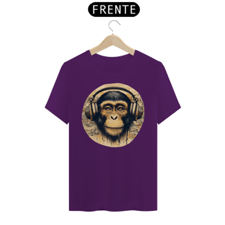Nome do produto Camiseta - Macaco com fones (01)