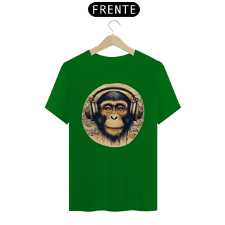 Nome do produto Camiseta - Macaco com fones (01)
