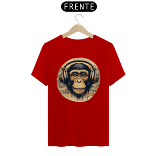 Nome do produto Camiseta - Macaco com fones (01)