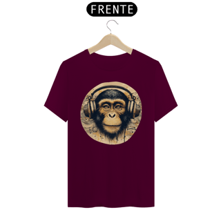 Nome do produto Camiseta - Macaco com fones (01)