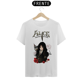 Nome do produto CAMISETA ALICE MADNESS RETURNS COM GATO CHESHIRE