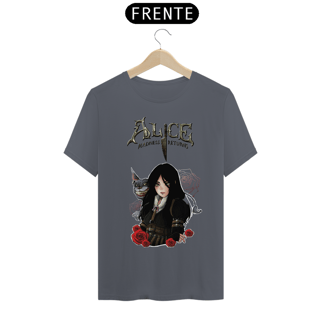 Nome do produto CAMISETA ALICE MADNESS RETURNS COM GATO CHESHIRE
