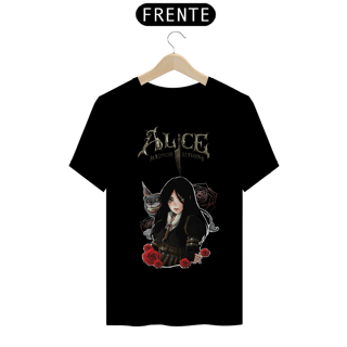 Nome do produto CAMISETA ALICE MADNESS RETURNS COM GATO CHESHIRE