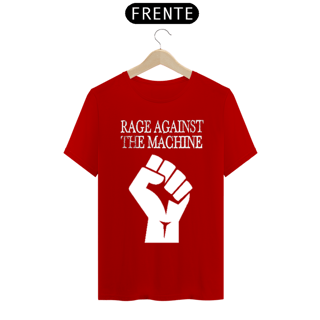 Nome do produto CAMISETA RAGE AGAINST THE MACHINE PUNHO CERRADO
