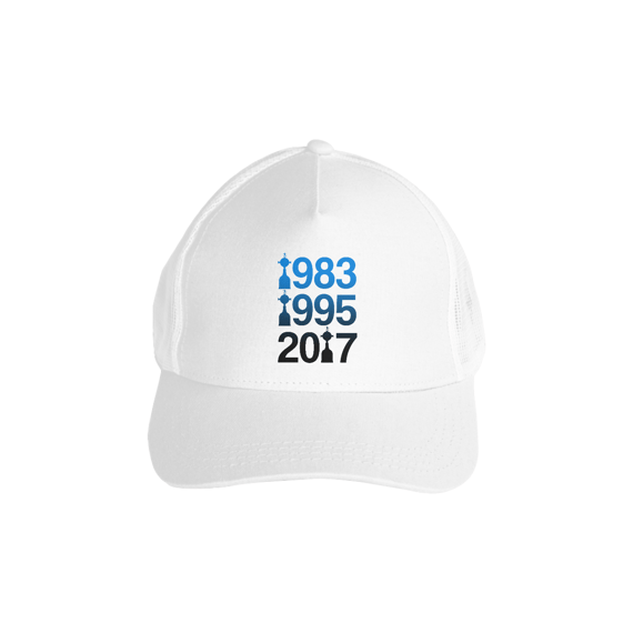 Boné Trucker Tri da Libertadores - Branco